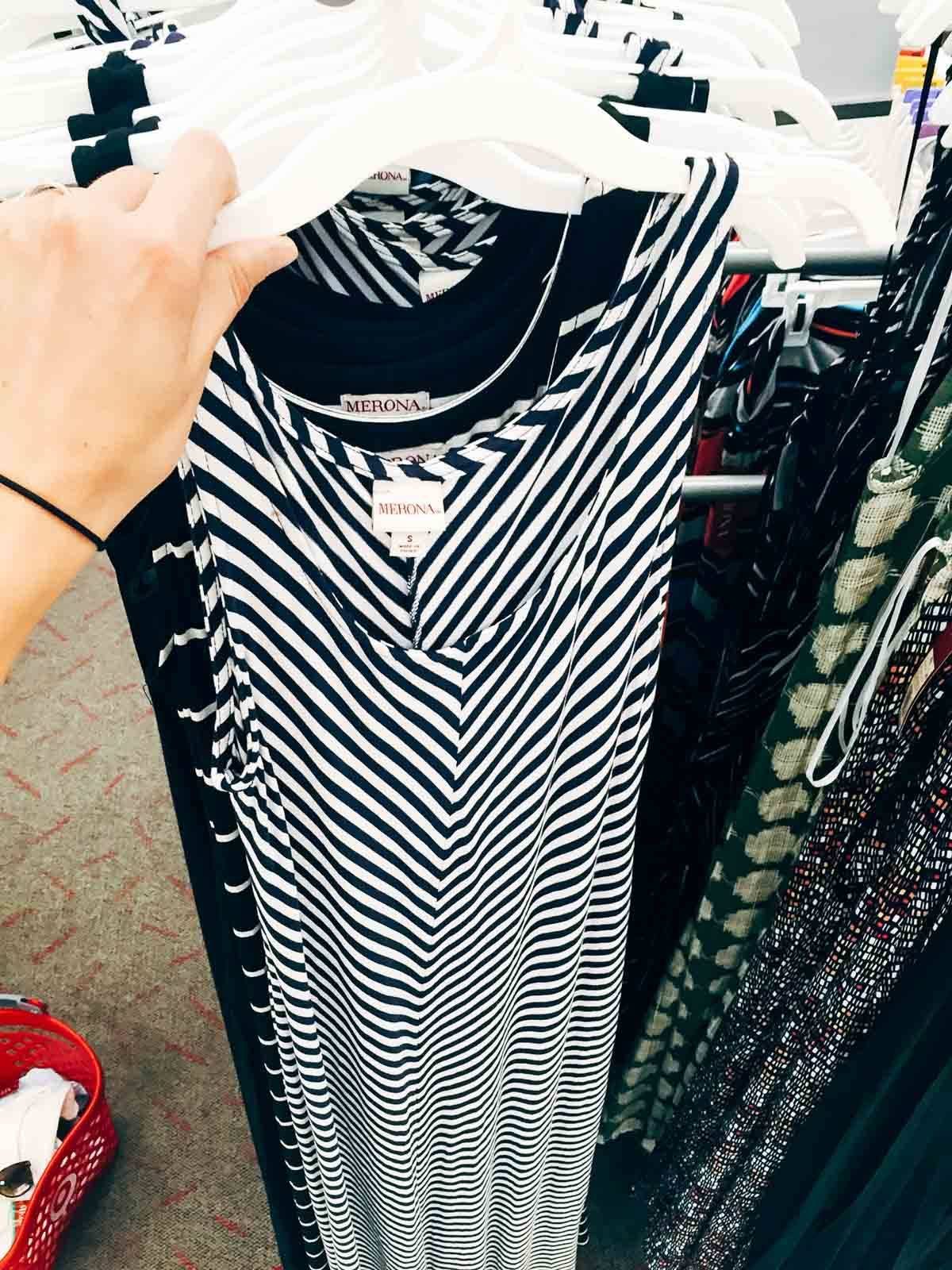 Stripped dress.